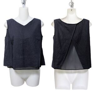 NWT COLONY 2139 Linen Crossback Top S